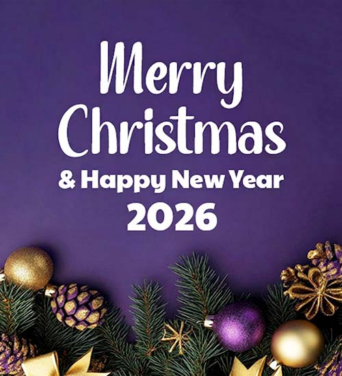 Merry Christmas and Happy New Year 2026!